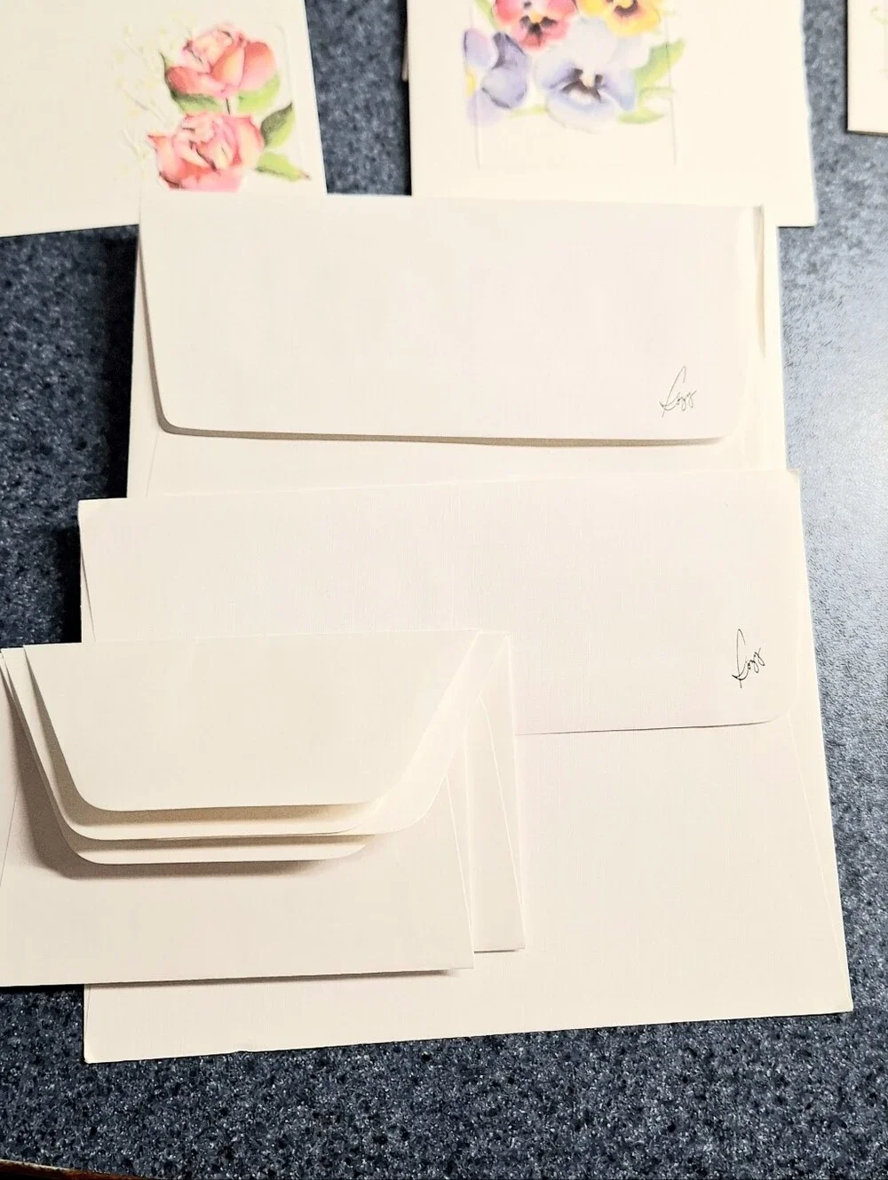 Rozy Brandwayn Springfield, Or Vintage Limited Edition Signed 3D Floral Card Set
